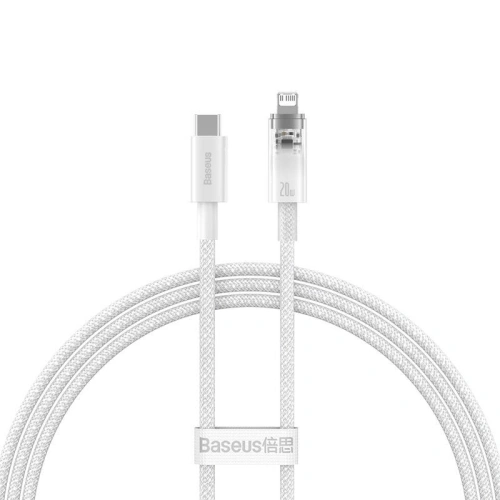 Kup Cablul Baseus Explorer Series USB-C/Lightning 1m 20W (alb) - BSU4323 - {ean13} - Sklep Home Screen