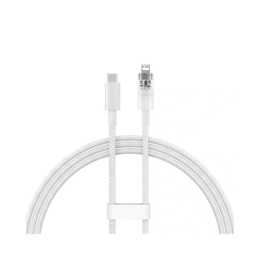 Kabel Baseus Explorer Series USB-C/Lightning 1m 20W (biały)