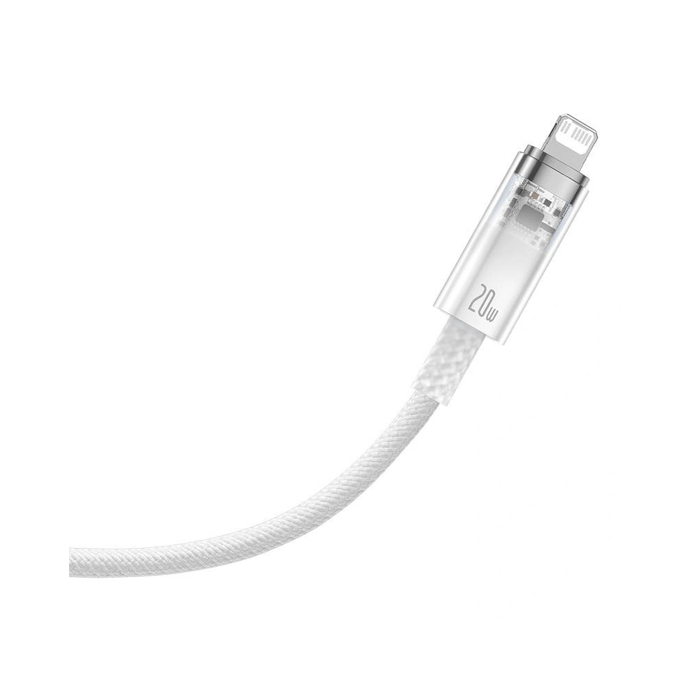Kabel Baseus Explorer Series USB-C/Lightning 1m 20W (biały)