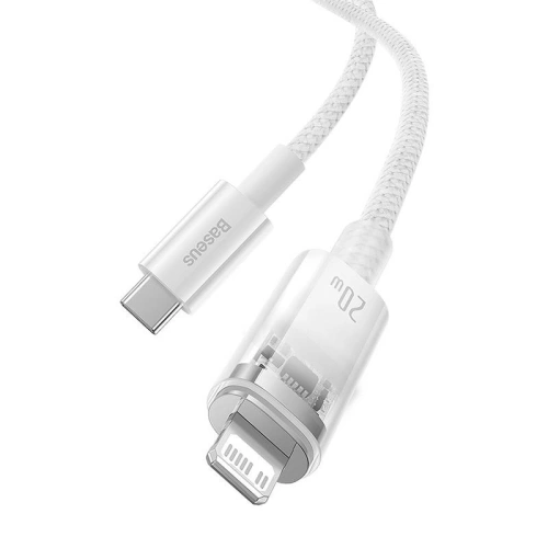 Kup Cablul Baseus Explorer Series USB-C/Lightning 1m 20W (alb) - BSU4323 - {ean13} - Sklep Home Screen