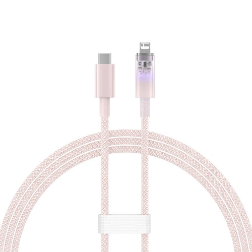 Kup Kábel Baseus Explorer Series USB-C/Lightning 1m 20W (rózsaszín) - BSU4324 - {ean13} - Sklep Home Screen