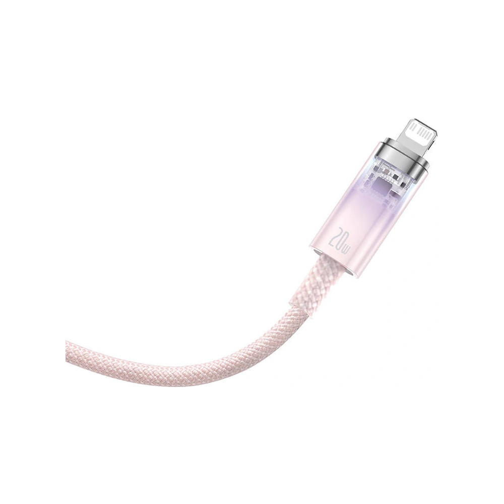 Kabel Baseus Explorer Series USB-C/Lightning 1m 20W (różowy)