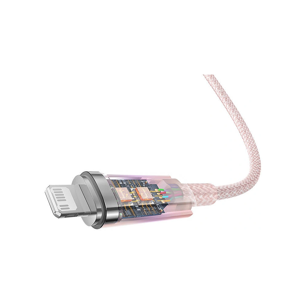 Kabel Baseus Explorer Series USB-C/Lightning 1m 20W (różowy)