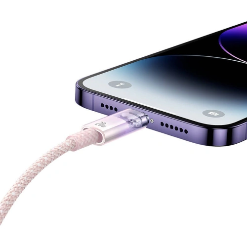 Kup Kábel Baseus Explorer Series USB-C/Lightning 1m 20W (rózsaszín) - BSU4324 - {ean13} - Sklep Home Screen