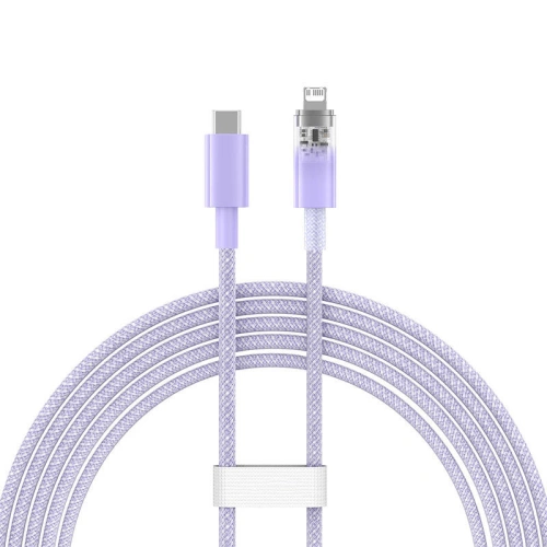 Kup Kabel Baseus Explorer Series USB-C/Lightning 2m 20W (fialový) - BSU4325 - {ean13} - Sklep Home Screen