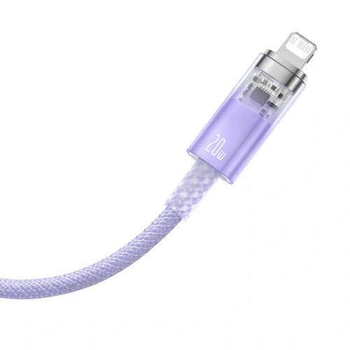 Kup Kabel Baseus Explorer Series USB-C/Lightning 2m 20W (fialový) - BSU4325 - {ean13} - Sklep Home Screen