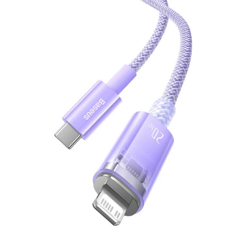 Kup Kabel Baseus Explorer Series USB-C/Lightning 2m 20W (fialový) - BSU4325 - {ean13} - Sklep Home Screen