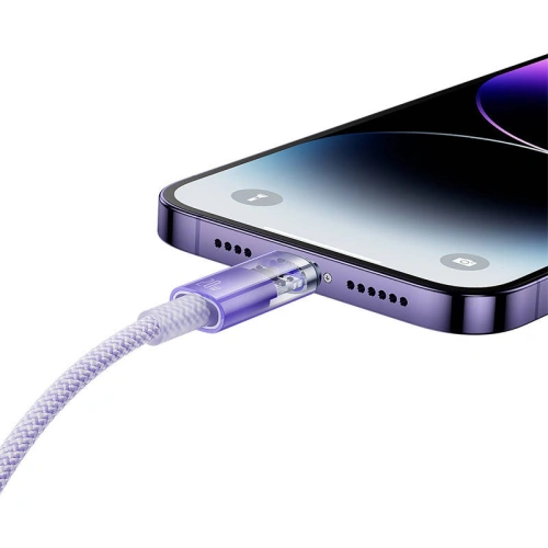 Kup Kabel Baseus Explorer Series USB-C/Lightning 2m 20W (fialový) - BSU4325 - {ean13} - Sklep Home Screen