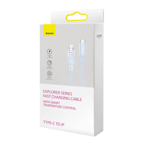 Buy Baseus Explorer Series USB-C/Lightning Cable 2m 20W (blue) - BSU4326 - {ean13} - Home Screen Store Europe