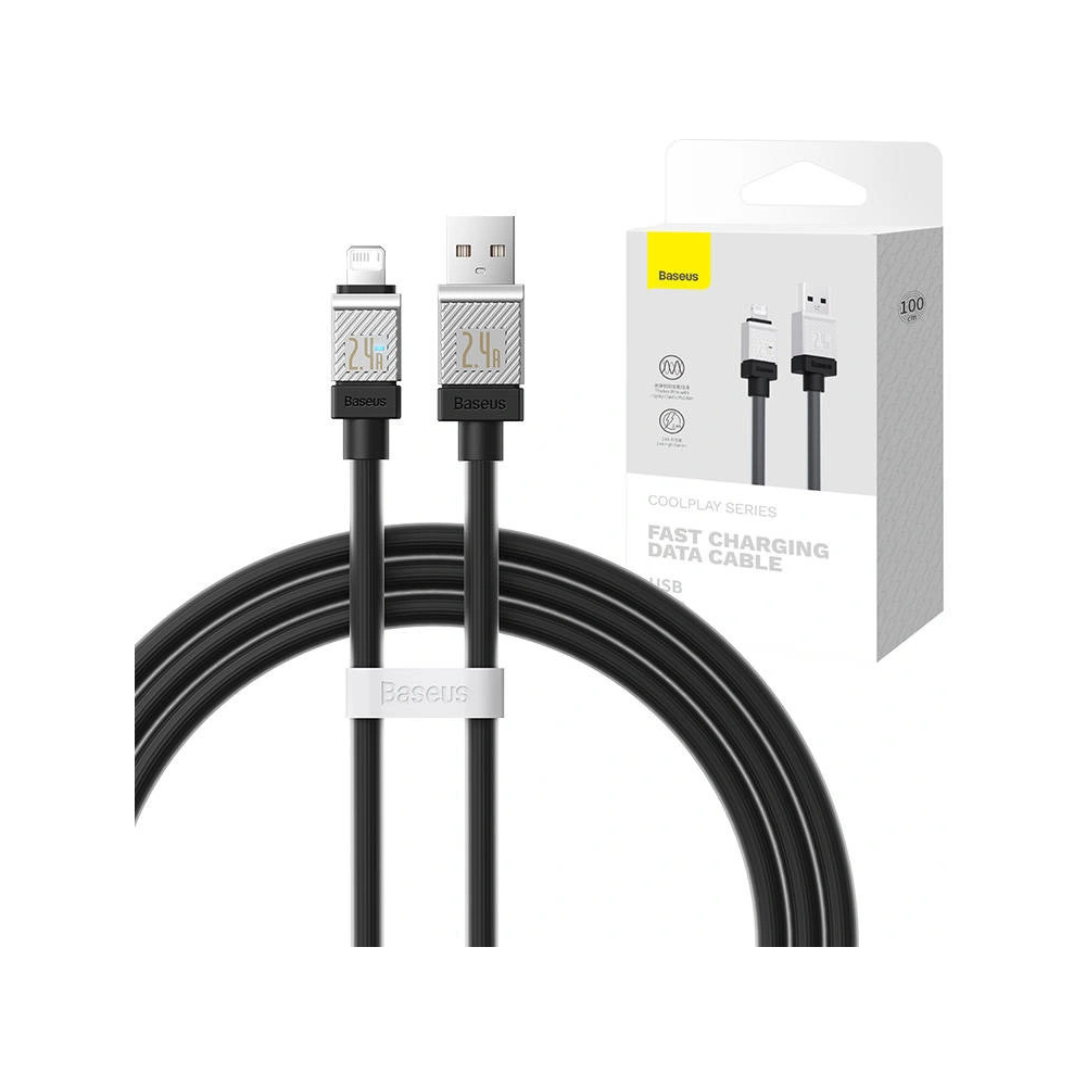 Kabel Baseus CoolPlay Series USB-A/Lightning 20W 2m (czarny)
