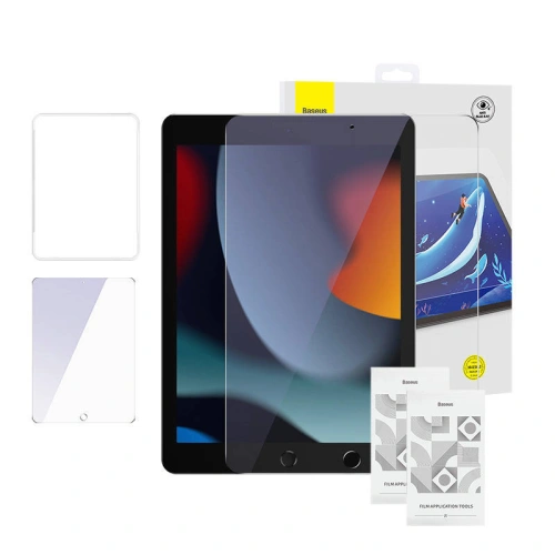 Kup Ghid de protecție din sticlă Baseus Crystal 0.3mm Apple iPad 10.2 2019/2020/2021 (7, 8, 9 gen)/iPad Air 10.5 2019 (3 gen) [2 PACK] - BSU4328 - {ean13} - Sklep Home Screen
