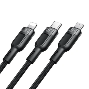 Kup Kabel 3w1 Mcdodo CA-0930 USB-A/USB-C - Lightning - microUSB 6A, 1.2m (czarny) - MDD116 - {ean13} - Sklep Home Screen