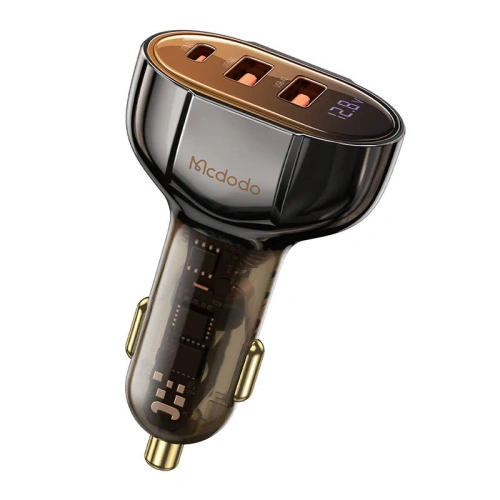 Kup Autonabíječka Mcdodo CC-2300, 2xUSB-A + USB-C, s displejem, 100W (černá) - MDD135 - {ean13} - Sklep Home Screen