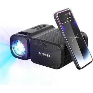Kup Proiector LED BlitzWolf BW-V3 Mini, Wi-Fi + Bluetooth (negru) - BLZ563 - {ean13} - Sklep Home Screen