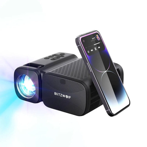 Kup Proiector LED BlitzWolf BW-V3 Mini, Wi-Fi + Bluetooth (negru) - BLZ563 - {ean13} - Sklep Home Screen