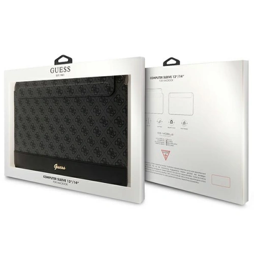Buy Guess Sleeve GUCS14PS4SGK 14 inch black 4G Stripe Metal Logo - GUE2616 - {ean13} - Home Screen Store Europe