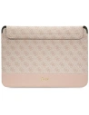 Guess Sleeve GUCS14PS4SGP 14 inch pink 4G Stripe Metal Logo
