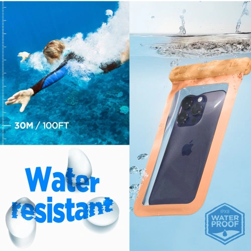 Buy Spigen A601 Universal Waterproof Case Apricot - SPN2885 - {ean13} - Home Screen Store Europe
