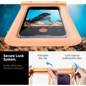 Kup Etui vodotěsné Spigen A601 Univerzální vodotěsný obal Meruňka - SPN2885 - {ean13} - Sklep Home Screen