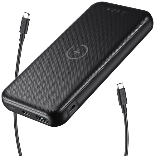 Kup Powerbank Choetech B650 10000mAh 18W QC PD USB-A/USB-C z ładowaniem bezprzewodowym Qi 10W czarny - CHT67 - {ean13} - Sklep Home Screen