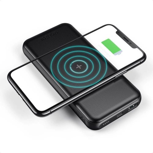 Kup Powerbank Choetech B650 10000mAh 18W QC PD USB-A/USB-C z ładowaniem bezprzewodowym Qi 10W czarny - CHT67 - {ean13} - Sklep Home Screen