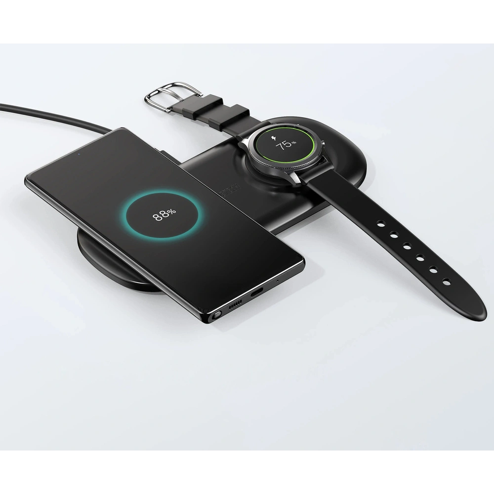 Ładowarka bezprzewodowa Choetech T570-S Qi 10W do telefonu i Samsung Galaxy Watch czarny