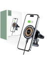 Tech-Protect Autohalterung mit kabellosem Ladegerät MM15W-V5 Magnetic MagSafe Vent Car Mount Wireless Charger 15W Schwarz