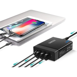 Kup Ładowarka sieciowa Choetech PD72-1C3U 3x USB-A/USB-C 60W Power Delivery czarny - CHT77 - {ean13} - Sklep Home Screen