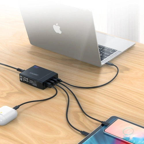 Kup Nabíječka Choetech PD72-1C3U 3x USB-A/USB-C 60W Power Delivery černá - CHT77 - {ean13} - Sklep Home Screen