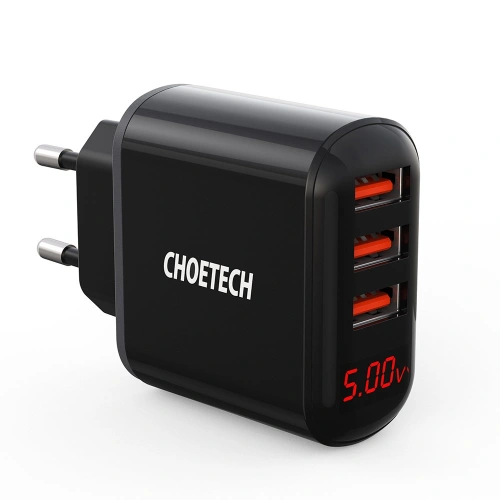Kup Nabíječka Choetech Q5009-EU 3x USB-A 3,4A černá - CHT78 - {ean13} - Sklep Home Screen
