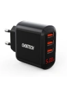 Încărcătorul de rețea Choetech Q5009-EU 3x USB-A 3,4A negru
