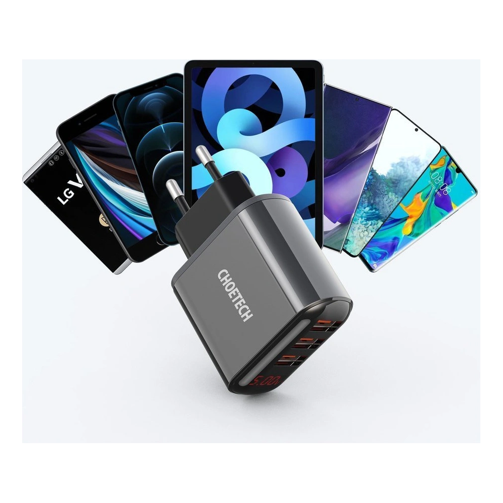 Ładowarka sieciowa Choetech Q5009-EU 3x USB-A 3,4A czarny