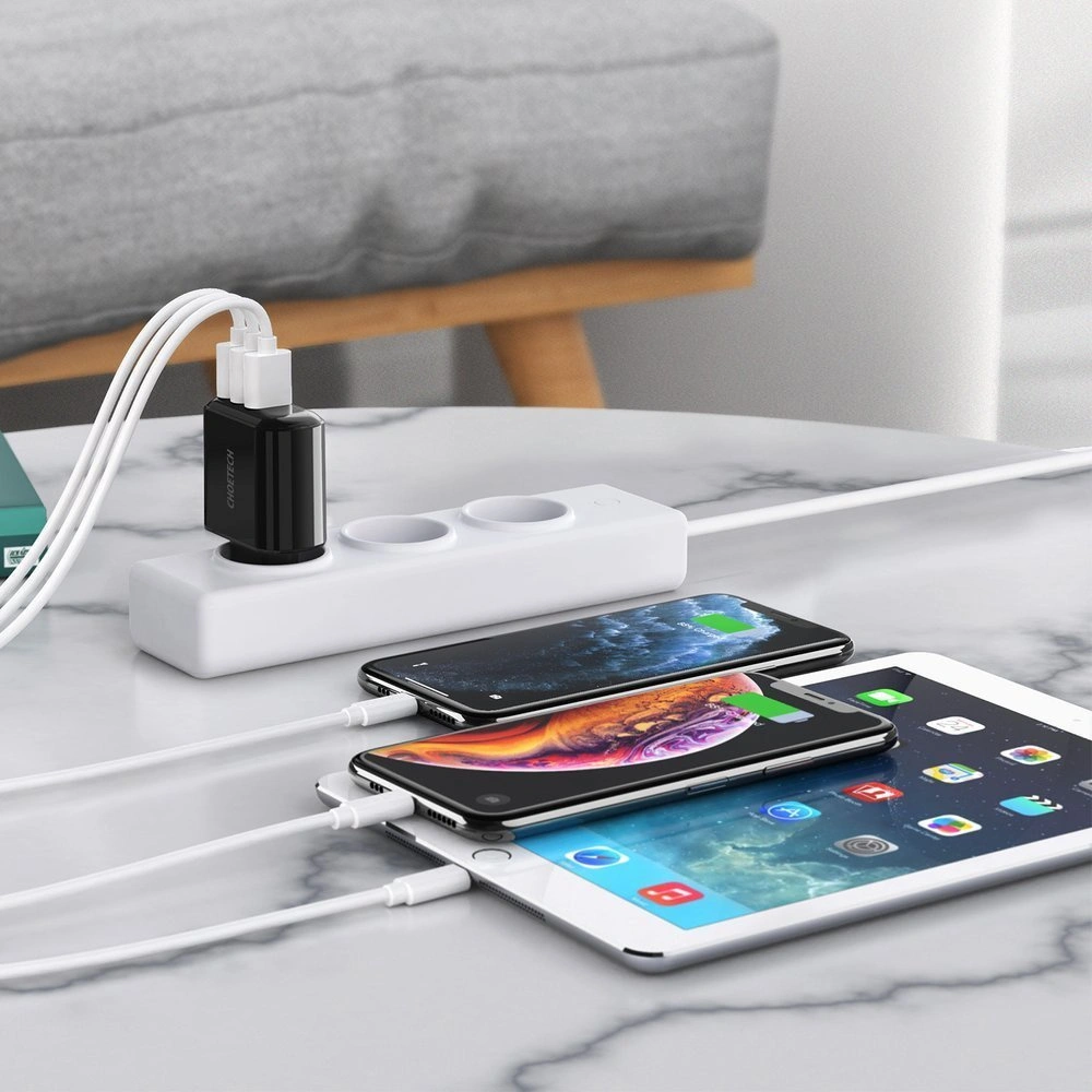 Ładowarka sieciowa Choetech Q5009-EU 3x USB-A 3,4A czarny