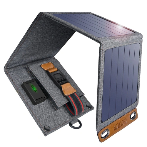 Buy Choetech SC004 Solar Charger USB-A 14W gray - CHT80 - {ean13} - Home Screen Store Europe