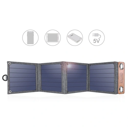 Kup Solární nabíječka Choetech SC004 USB-A 14W skládací šedá - CHT80 - {ean13} - Sklep Home Screen