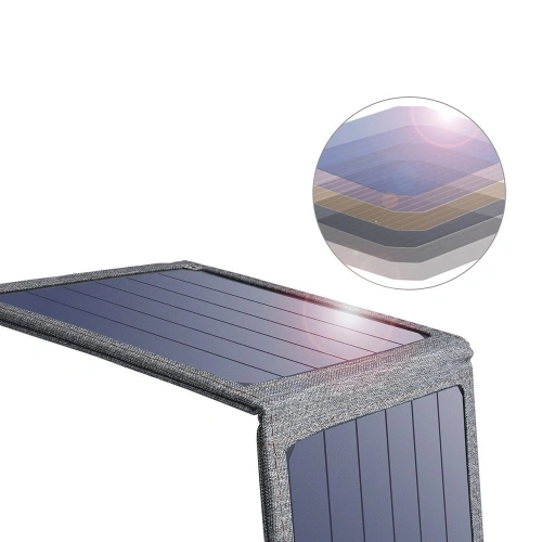 Buy Choetech SC004 Solar Charger USB-A 14W gray - CHT80 - {ean13} - Home Screen Store Europe