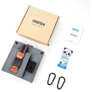 Choetech Solarladegerät SC004 USB-A 14W faltbar grau