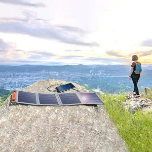 Choetech Solarladegerät SC004 USB-A 14W faltbar grau