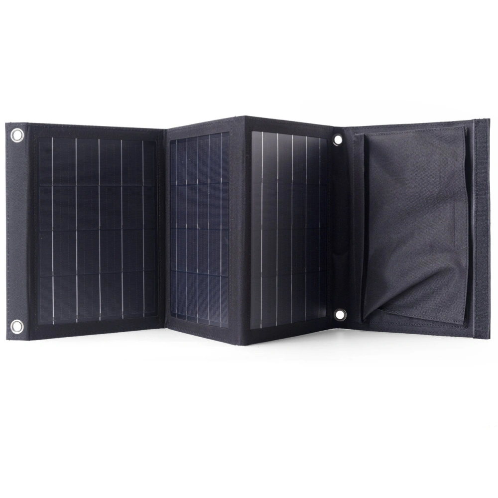 Ładowarka solarna Choetech SC005 22W rozkładana 2xUSB-A czarna