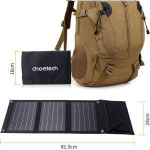Kup Încărcător solar Choetech SC005 22W pliabil 2xUSB-A negru - CHT81 - {ean13} - Sklep Home Screen