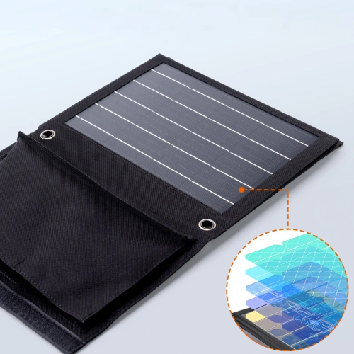 Buy Choetech SC005 Solar Charger 22W 2xUSB-A black - CHT81 - {ean13} - Home Screen Store Europe