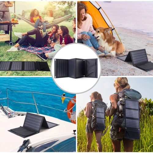 Buy Choetech SC005 Solar Charger 22W 2xUSB-A black - CHT81 - {ean13} - Home Screen Store Europe