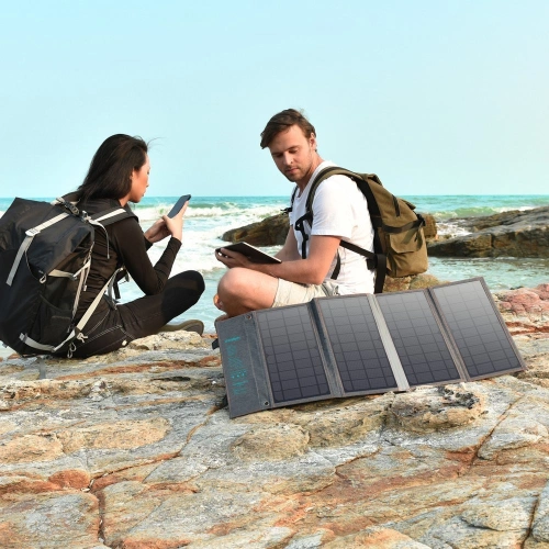 Buy Choetech SC006 Solar Charger USB-A, USB-C 36W QC PD gray - CHT82 - {ean13} - Home Screen Store Europe