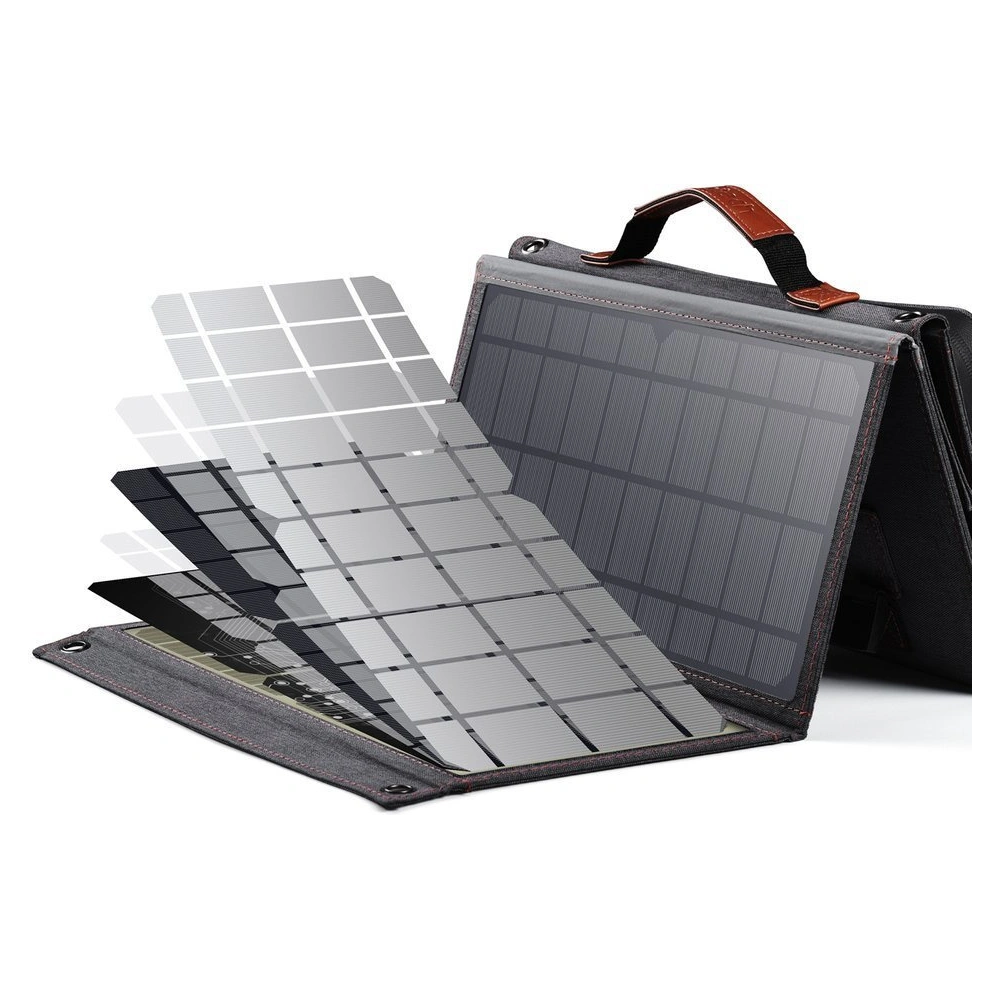 Ładowarka solarna Choetech SC006 USB-A, USB-C 36W QC PD szara