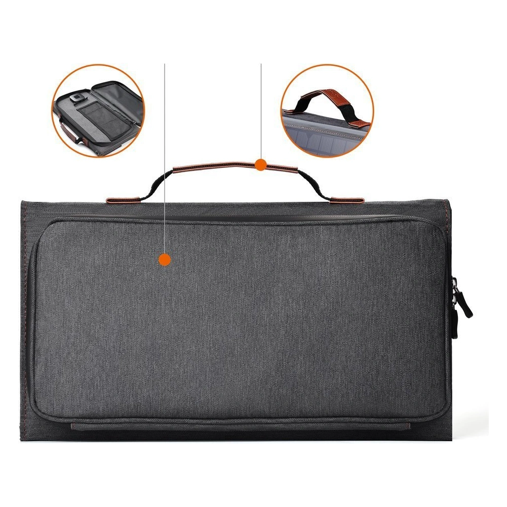 Ładowarka solarna Choetech SC006 USB-A, USB-C 36W QC PD szara