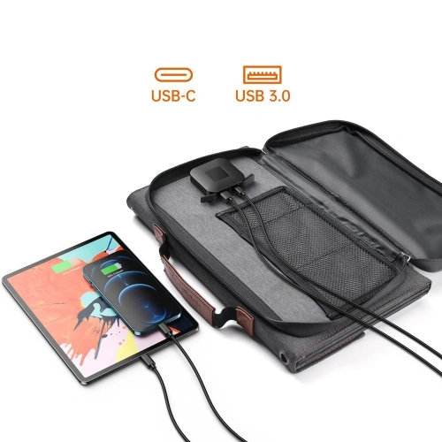 Buy Choetech SC006 Solar Charger USB-A, USB-C 36W QC PD gray - CHT82 - {ean13} - Home Screen Store Europe