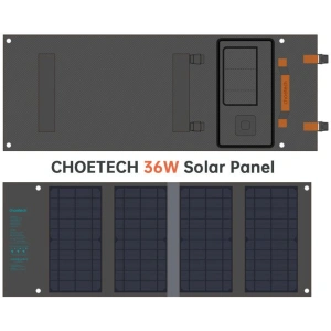 Kup Ładowarka solarna Choetech SC006 USB-A, USB-C 36W QC PD szara - CHT82 - {ean13} - Sklep Home Screen