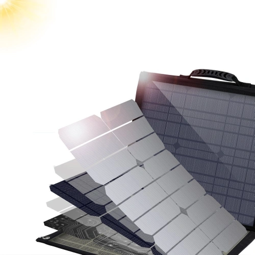Kup Ładowarka solarna Choetech SC007 80W rozkładana DC, USB-C, 2xUSB-A PD, QC czarna - CHT83 - {ean13} - Sklep Home Screen