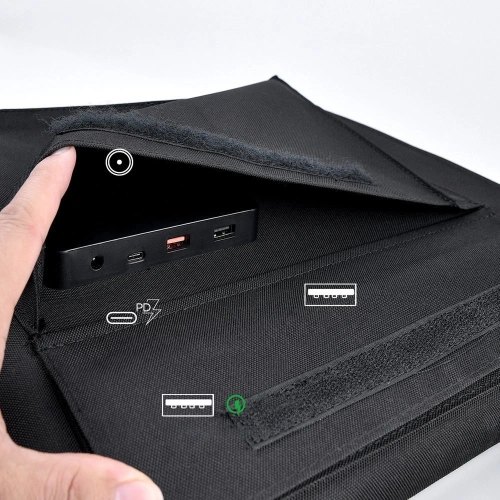 Kup Ładowarka solarna Choetech SC007 80W rozkładana DC, USB-C, 2xUSB-A PD, QC czarna - CHT83 - {ean13} - Sklep Home Screen