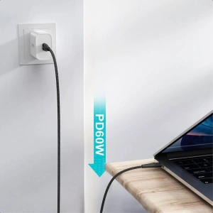 Kup Kabel Choetech XCC-1004-BK USB-C/USB-C PD 60W 2m czarny - CHT87 - {ean13} - Sklep Home Screen